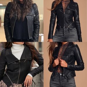 Black Vegan Leather Jacket